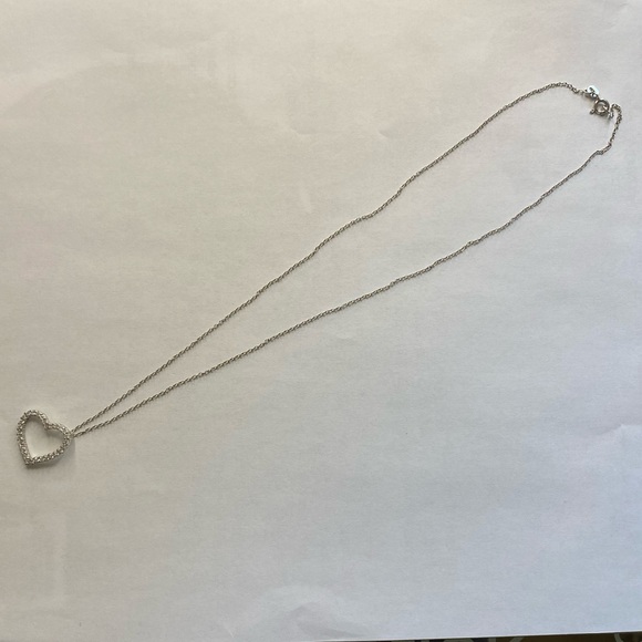 Genuine Sterling Silver & Cubic Zirconia Necklace - Picture 2 of 10